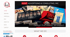 Desktop Screenshot of huntadvertising.com