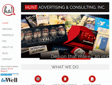 Tablet Screenshot of huntadvertising.com
